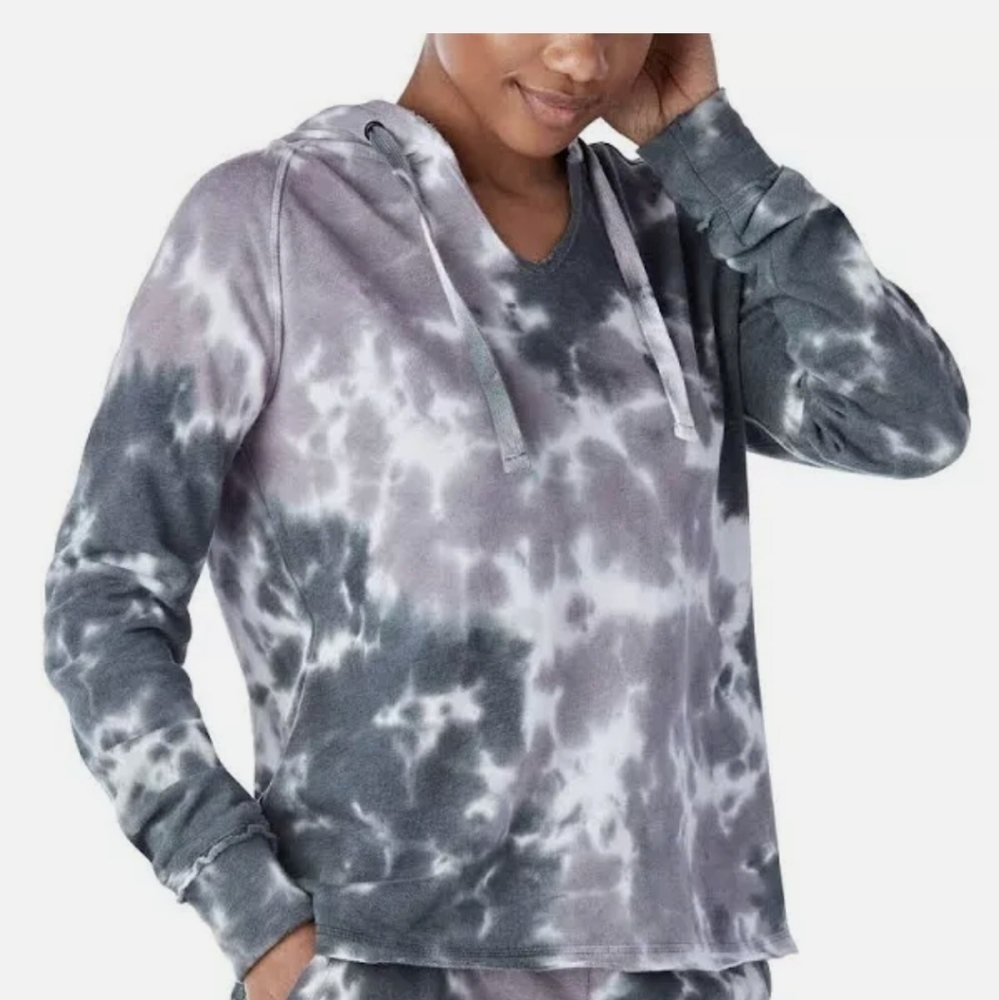 Member's Mark Women's Ultra Soft Raw Hem Favorite Tie Dye Hoodie